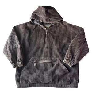 Vintage EXPRESS Jacket Mens Small Corduroy Hoodie Anorak 90s Zip French Y2K 90s